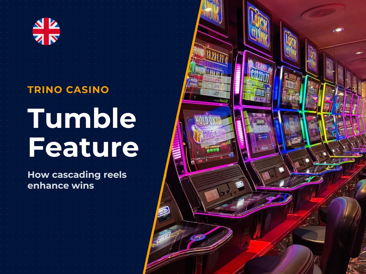 Tumble Feature and cascading reels. The