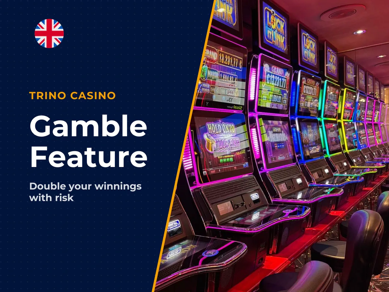 Optional Gamble Feature Mechanics. Select builds