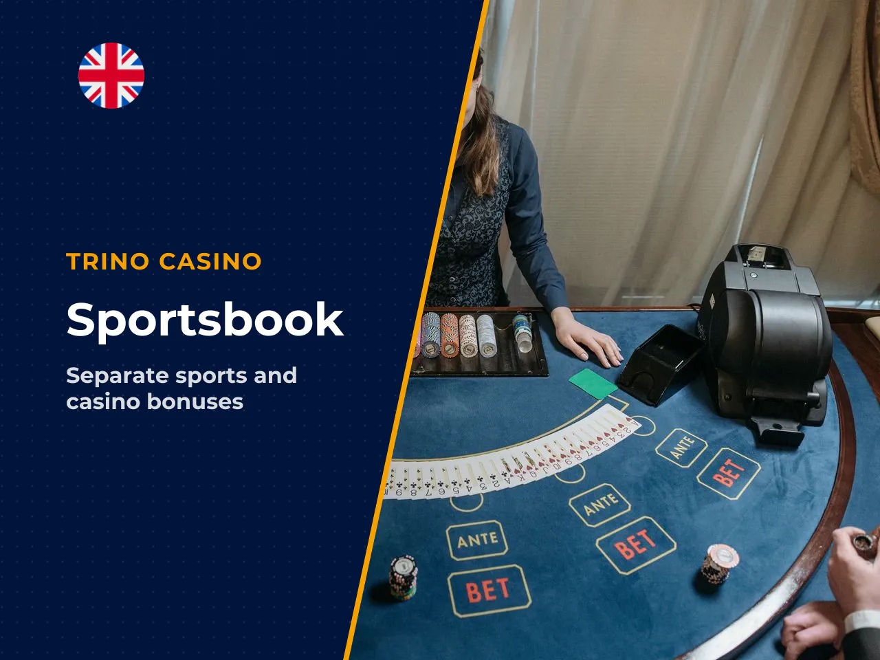 Note that the sportsbook promotion sits
